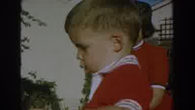 Glendale California (1962): Child Showing To His Family His New Toy A Little