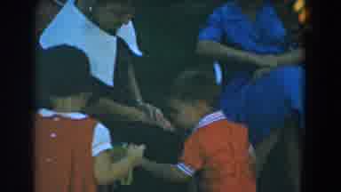 Glendale California (1962): Children Dressed In Red Clothes Play With The Car Keys