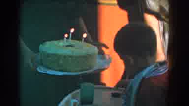 Glendale California (1962): Minority Family Celebrates The Birthday Of Their Year