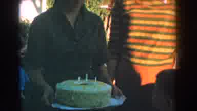 Glendale California (1962): Parents Celebrating Their Sons Birthday With A Big