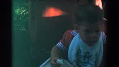 Glendale California (1962): Little Boy Presented With Yellow Birthday Cake While A