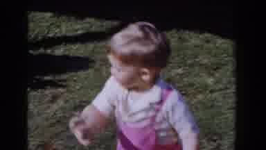 Glendale California (1962): Boy Stumbling Through Field Stumbles Upon An