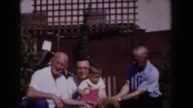 Glendale California (1962): Family Plays With A Small Child And Poses For The