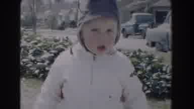 Glendale California (1962): Toddler Wearing Black Hat Walks With Woman Wearing