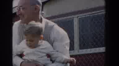 Glendale California (1962): Grandfather Trying To Keep A Hold Of Grandchild In