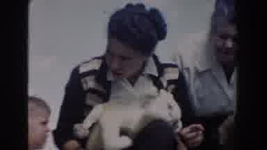 Glendale California (1962): Young Boy With Mum Grand Parents And Family Dog