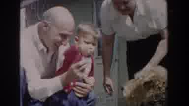 Glendale California (1962): Baby Having Fun With Family In Classic Home Movie