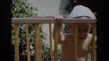 Glendale California (1962): Two Toddlers Enjoying The Sun Outside Together In