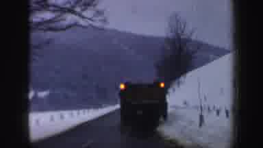 New Hampshire (1962): Snow Plows Continue To Try And Clear The Roads As The Area