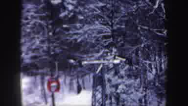 New Hampshire (1962): Views Of Sky Ride Ski Lift Bucket And Building Towers On