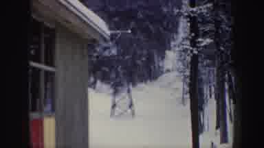 New Hampshire (1962): View Of Gray Ascending Ski Lift On A Clear Day