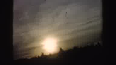 New Hampshire (1962): A Beautiful Sunset On A Snowy Day With A Truck In Front Of