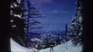 New Hampshire (1962): Skiing Alone In A Snowy Landscape On A Sunny Day