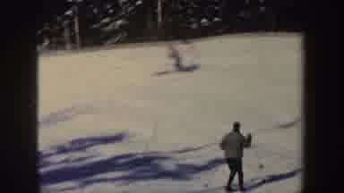 New Hampshire (1962): People Skiing Downhill On A Bright Sunny Day