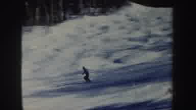 New Hampshire (1962): Adult Person Skiing Down Snow Slope