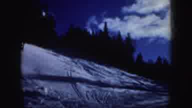 New Hampshire (1962): View Of Person King Downhill On A Clear Sunny Day