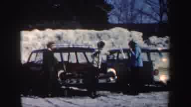 New Hampshire (1962): Ski Mountain Cold Snow People Getting Ready To Go To An
