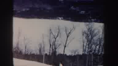 New Hampshire (1962): Skiers Are Sexting A Ski Lift After A Ski Run Holding There