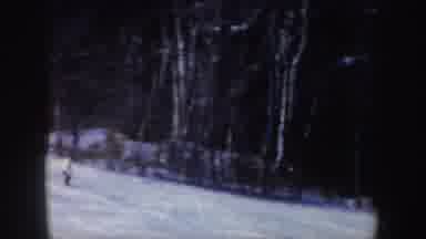 New Hampshire (1962): A Person Is Skating On A Mountain Covered With White Snow