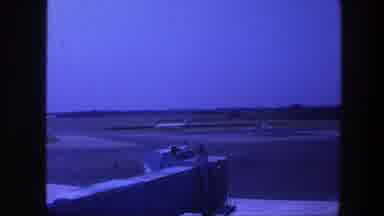Copenhagen Denmark (1975): You Can See From The Terminal A Plane Slowly Going For
