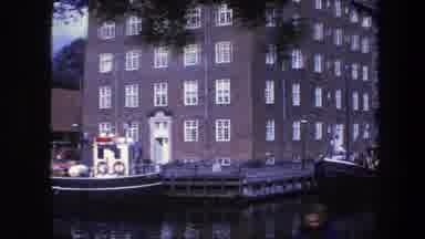 Copenhagen Denmark (1975): Stationary Ships And Latches By The River Banks Close