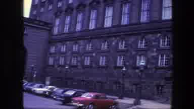Copenhagen Denmark (1975): A Rotating Visual Of Precinct With Old School American