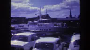 Copenhagen Denmark (1975): Viewing Parked Cars By The Roadside And Ships At The