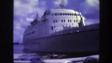 Copenhagen Denmark (1975): An External View O A Big White Cruise And Some People