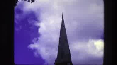 Copenhagen Denmark (1975): A Cone-Shaped Tower Of A Church Building Viewed To The