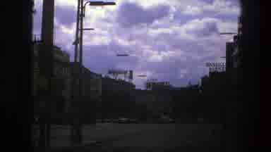 Copenhagen Denmark (1975): Cloudy View Over Street