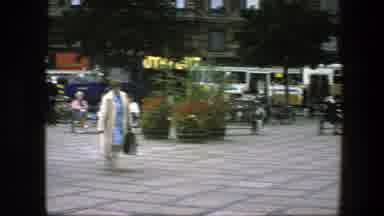Copenhagen Denmark (1975): Every Day In The City People Are Seen Walking Buses