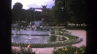 Copenhagen Denmark (1975): Beautiful Pool Surrounded By Trees Just Besides A Large