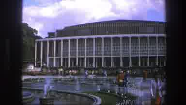 Copenhagen Denmark (1975): The Lovely Fountains Outside Of The Big Building Are A