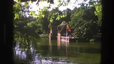 Copenhagen Denmark (1975): House Over A River Between Big Trees And Windy Weather