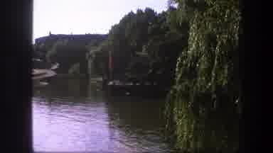 Copenhagen Denmark (1975): Lagoon Surrounded By Large Trees Beautiful Landscape