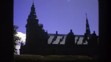 Copenhagen Denmark (1975): Panning Across Beautiful Church Steeples Against A Cool