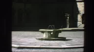 Copenhagen Denmark (1975): Water Gushing Forth From The Ground Of A Building That