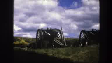 Copenhagen Denmark (1975): Cannons On Carriages Are Lined Up On A Grassy Field In