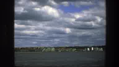 Copenhagen Denmark (1975): Coastline View On A Cloudy Day Seen From A Boat On The