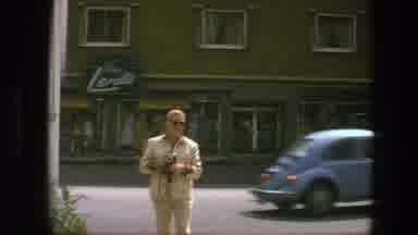 Copenhagen Denmark (1975): A Man Looks For A Beautiful Spot For His Painting