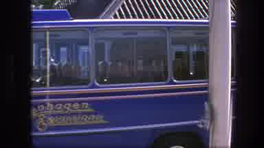 Copenhagen Denmark (1975): Sign On Blue Bus Reads Copenhagen Excursions Group Of
