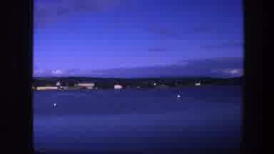 Copenhagen Denmark (1975): Blue River With Green Shores In Old Time Video