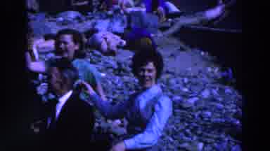 Ireland-1961: Beach Day Gathering With Woman Gesturing And Kids Playing In The