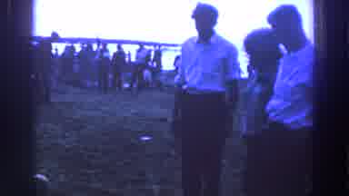 Ireland (1961): Two Men And A Woman In Between Them Observing Something On The