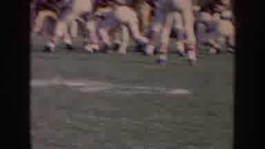 Nebraska-1957: American Football Game White Team Vs Red Team Green Field