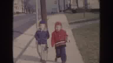 Nebraska (1957): A Boy And A Girl Walk Side By Side Towards Another