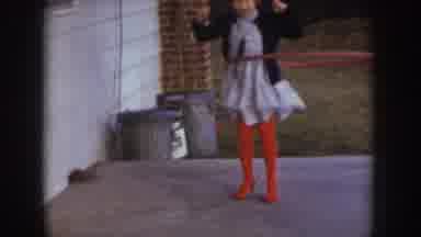 Nebraska (1957): Very Happy Girl Plays With Her Toy Moving Her Waist