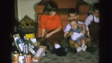 Nebraska (1957): Four Children Who Appear To Be From The Same Family Pose At A