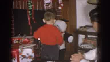 Nebraska (1957): A Man Watches Children Playing In The Room That Is Decorated For