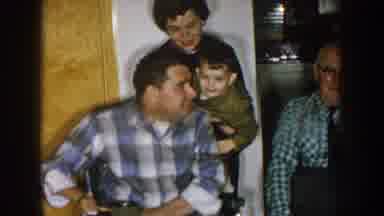 Nebraska (1957): Men Kissing Their Grandson Son Nephew